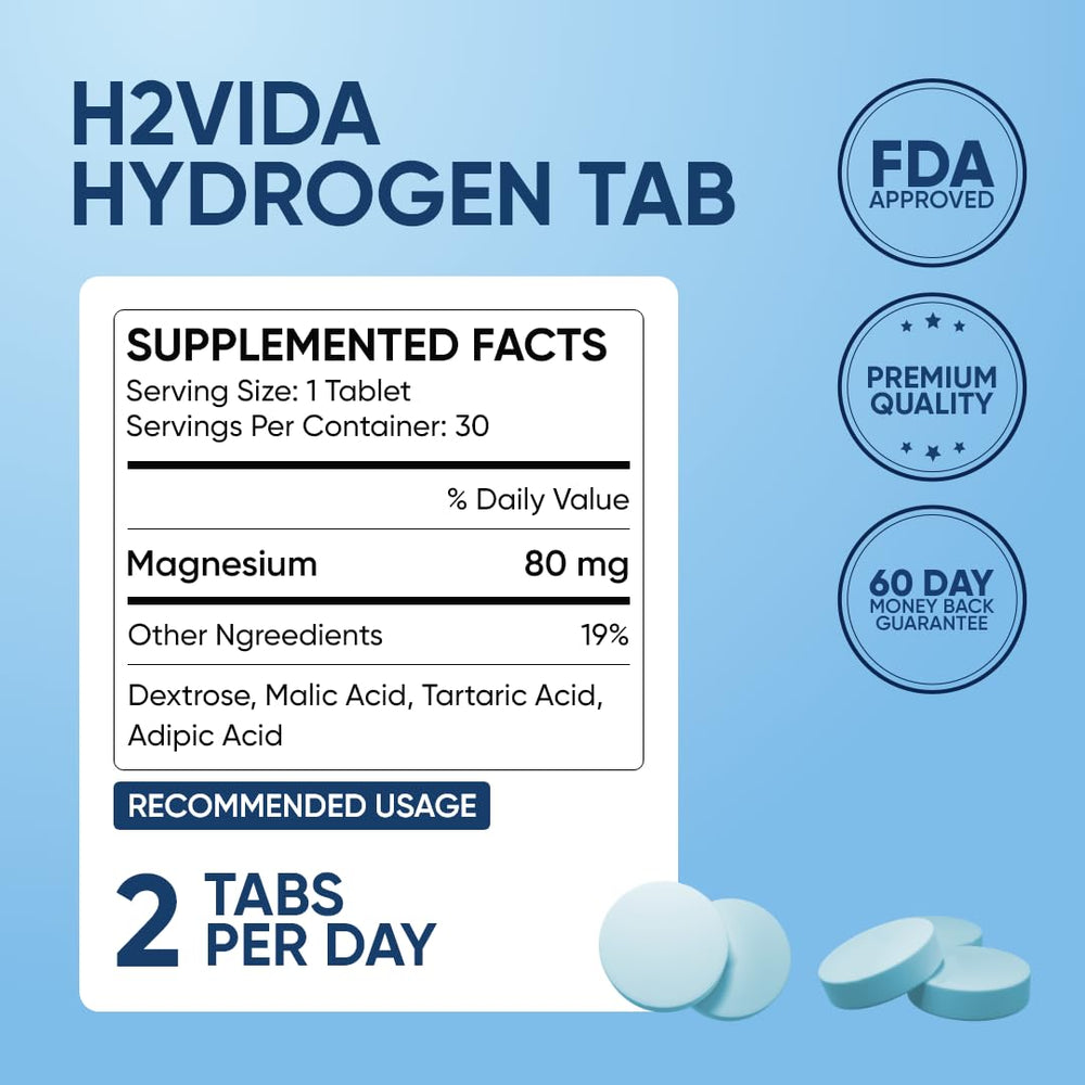 H2Vida no-stimulant formula ideal for steady hydration and focus.