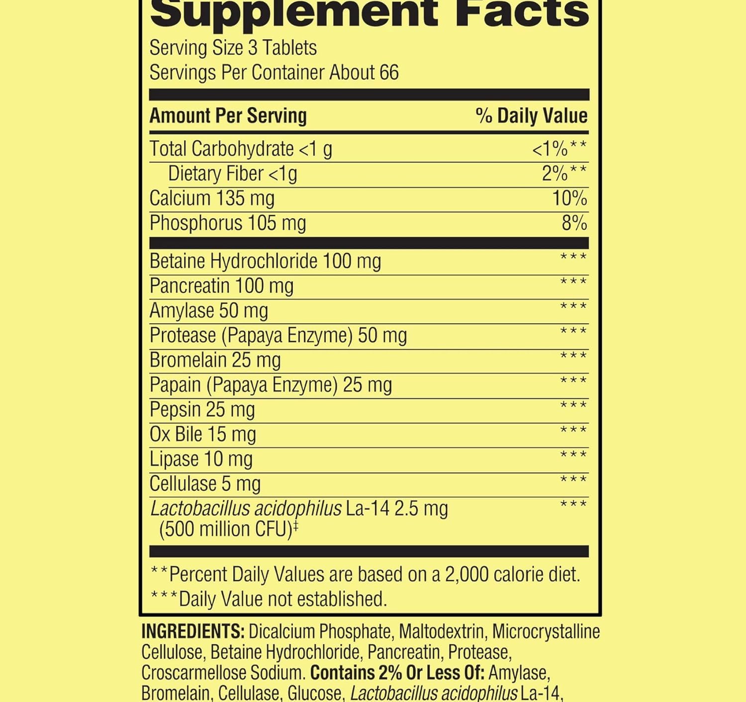 H4U Spring Valley probiotic multi-enzyme tablets front view for everyday digestive support