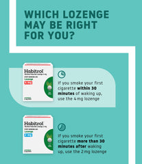 Habitrol lozenge dissolving in the mouth delivering fast craving relief.