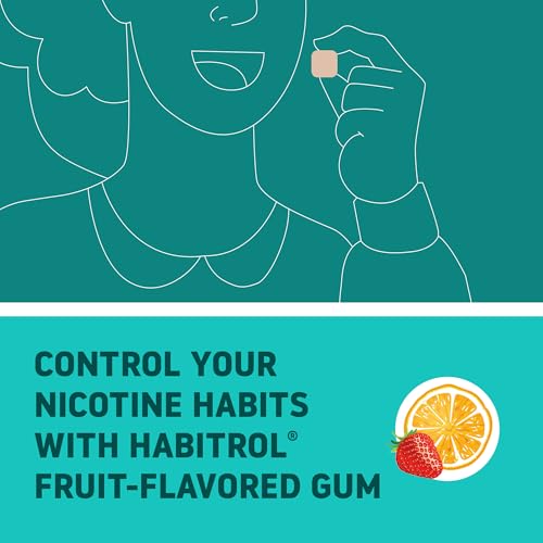 Close-up of Habitrol gum tingling during use for quick comfort.