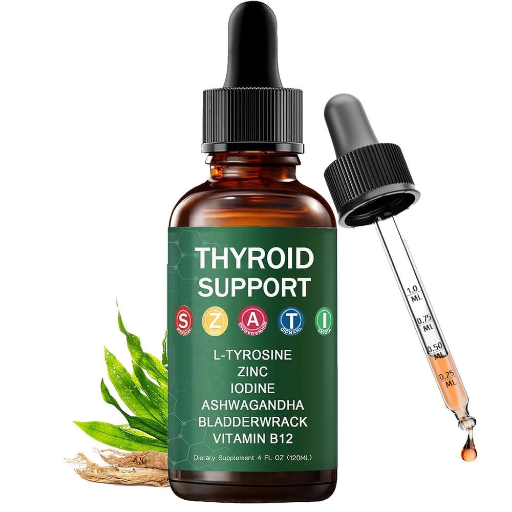 HABOHUSE Kindled Thyroid Drops bottle and dropper for balanced energy.