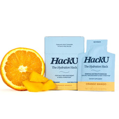 HackU Hydration Packets in Strawberry Lemonade stirred into water for daily glow and skin support