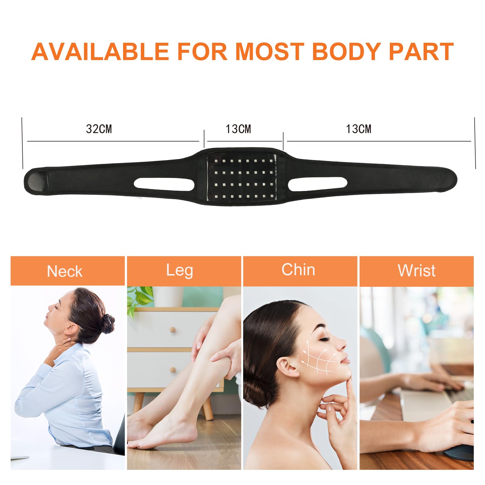 Haeglauv red-light belt cordless design for hands-free use anywhere.