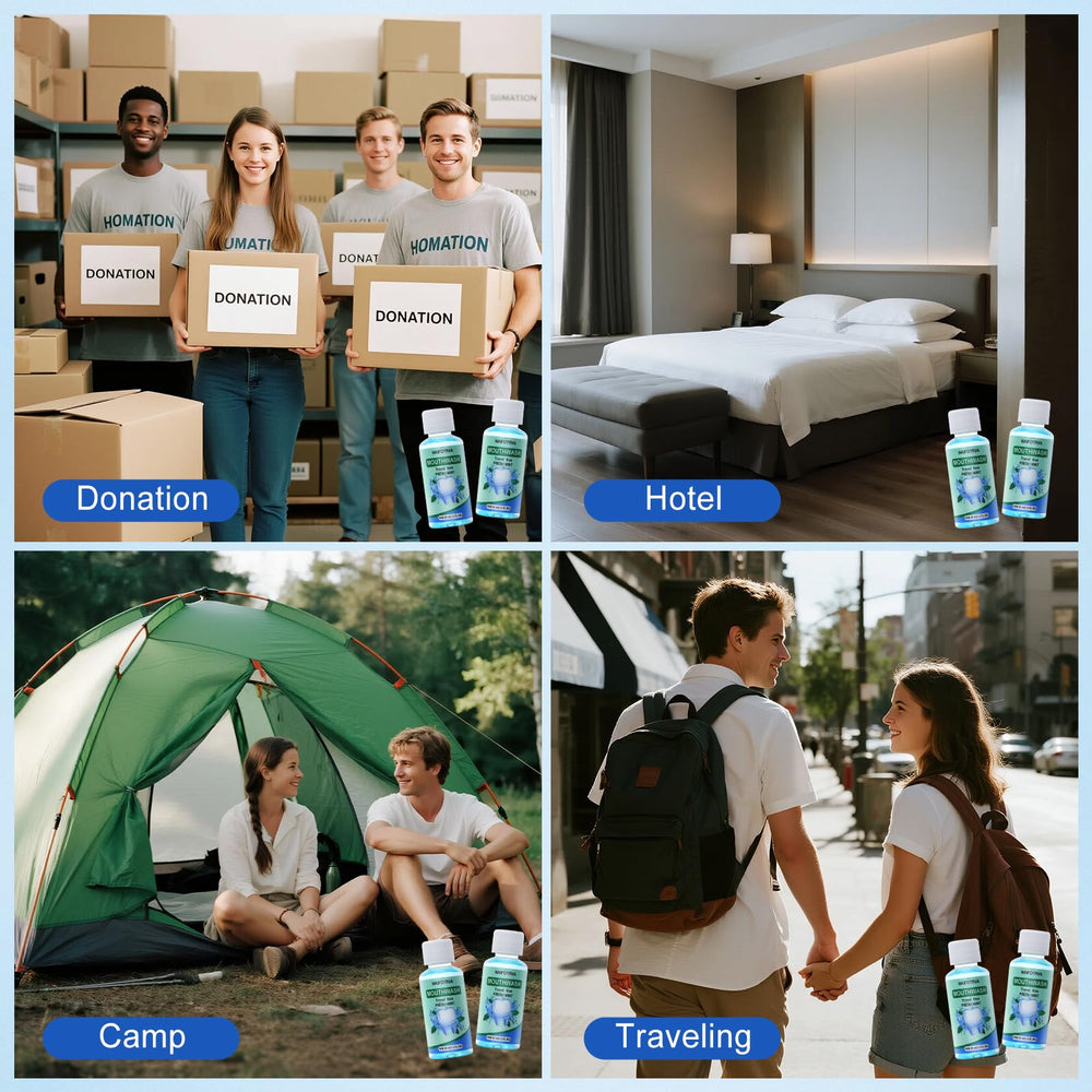 HAIFOTRVA set of individual bottles ideal for hotels, offices, and family travel