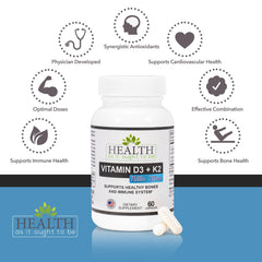 Health As It Ought To Be Haiotb D3+K2 label closeup shows potency.