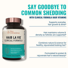 Hair La Vie taking capsules with meal during daily routine