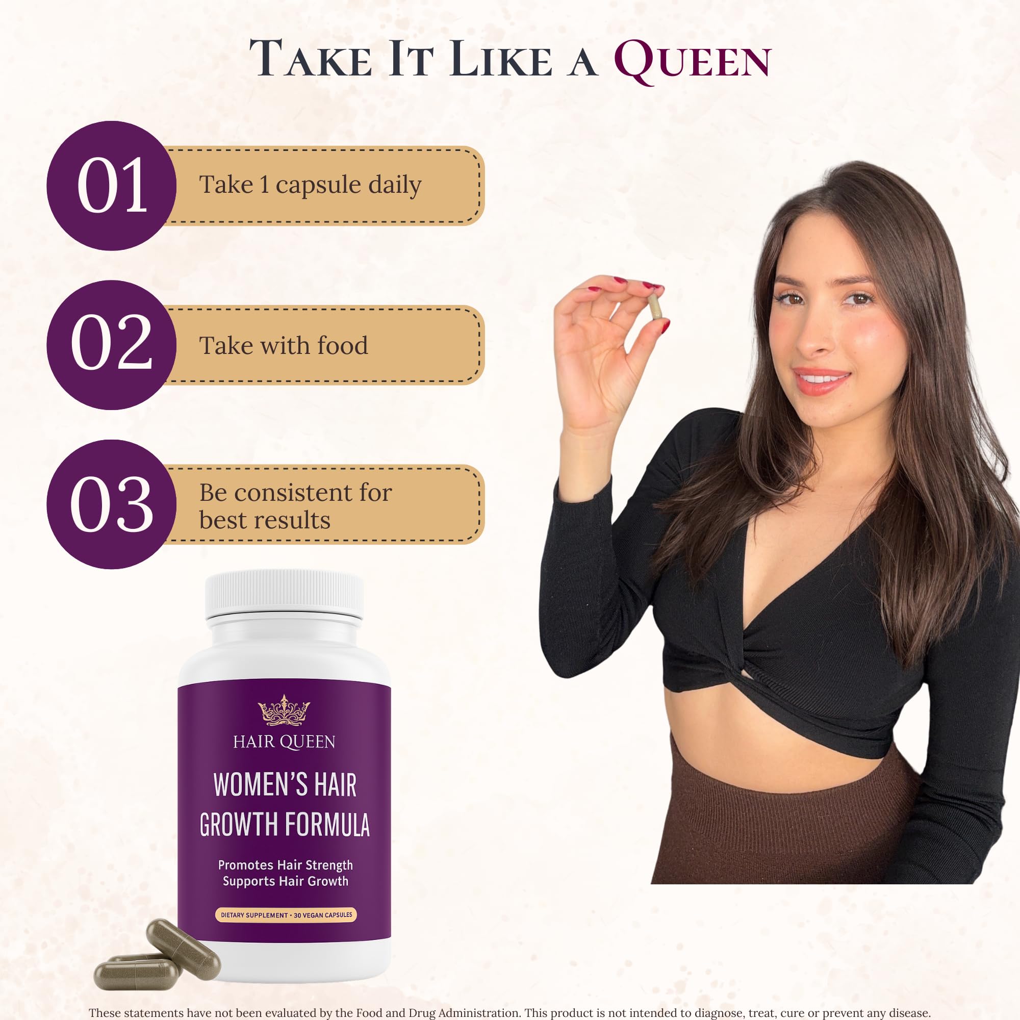 Hair Queen Upkeep Verisol collagen close-up, highlighting structure and shine benefits.