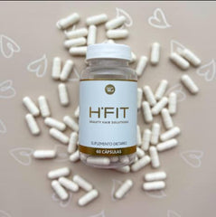 HAIRFIT packaging display shows maximum-strength natural formula.