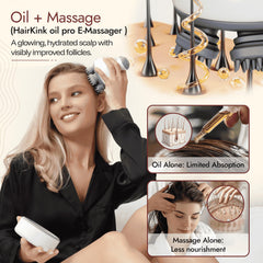 HairKink IPX-7 waterproof massager for wet or dry use