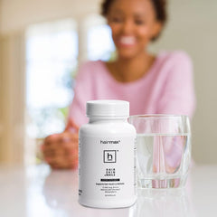 Hairmax packaging emphasizes suitability for all hair types and overall hair health