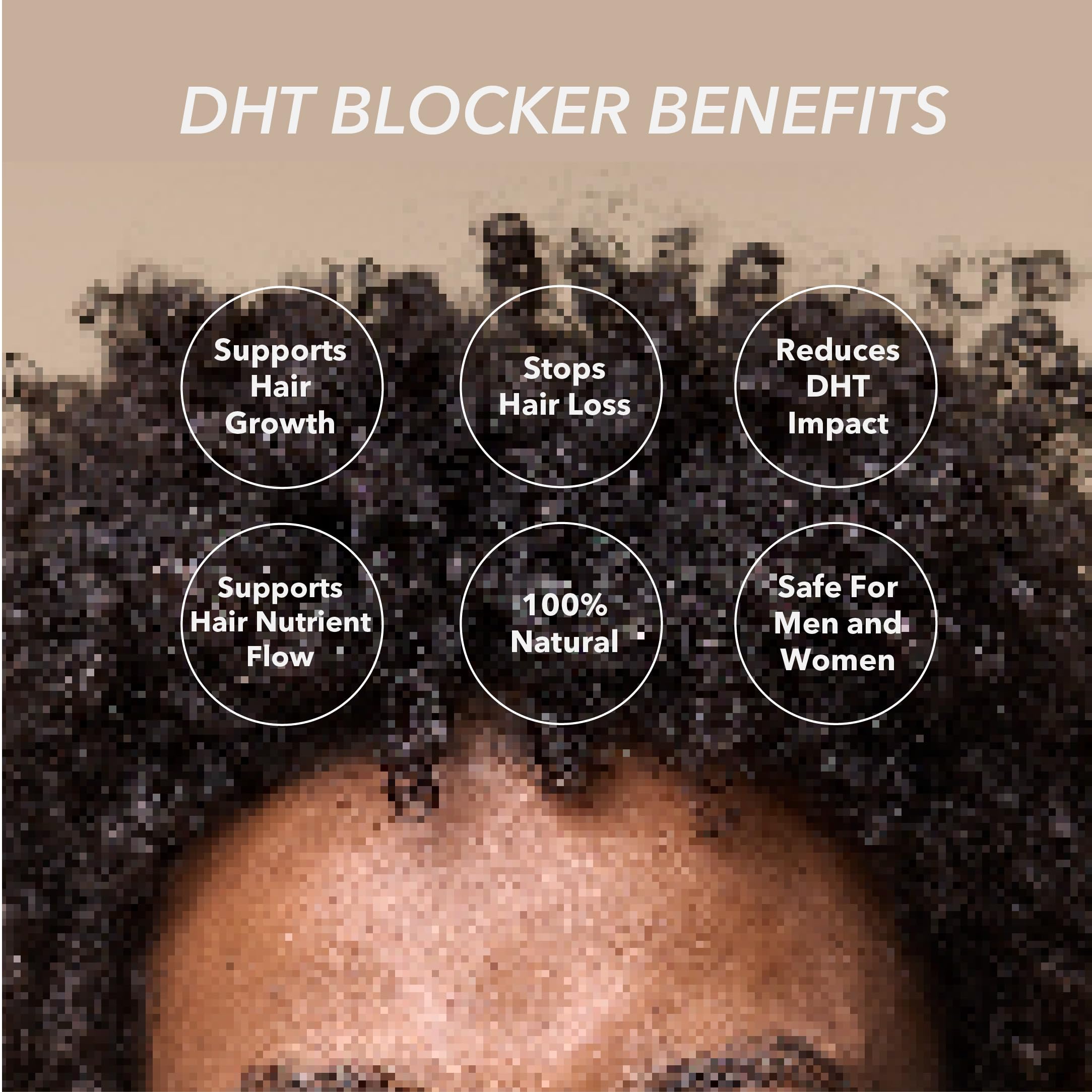HairSmart DHT Blocker ingredients blend highlights saw palmetto and nettle.