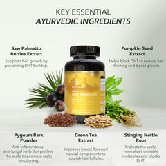 HairSmart label closeup emphasizes Saw Palmetto and pumpkin seed blend
