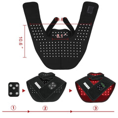 HAIYUE adjustable size belt with three light modes for personalized therapy