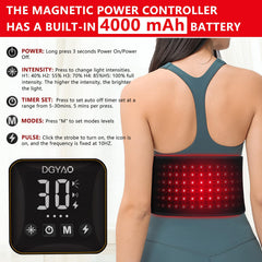 HAIYUE magnetic connection secures the belt during use for freedom of movement.