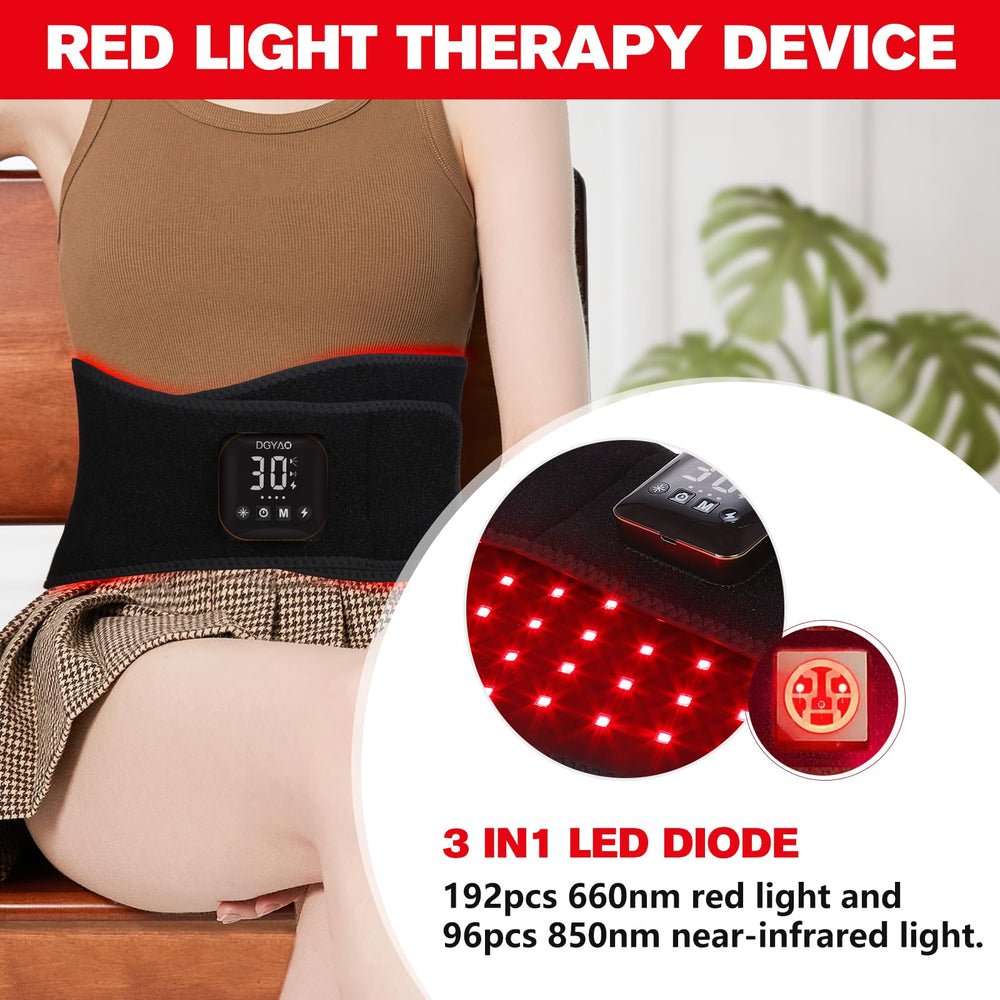 HAIYUE belt with three modes: red+infrared, red only, infrared only.