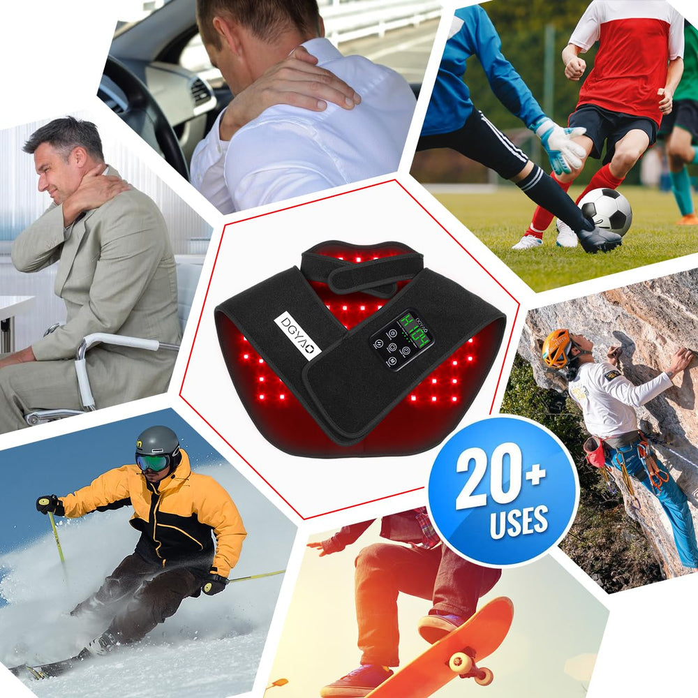 HAIYUE portable red light therapy device suitable for home office and travel