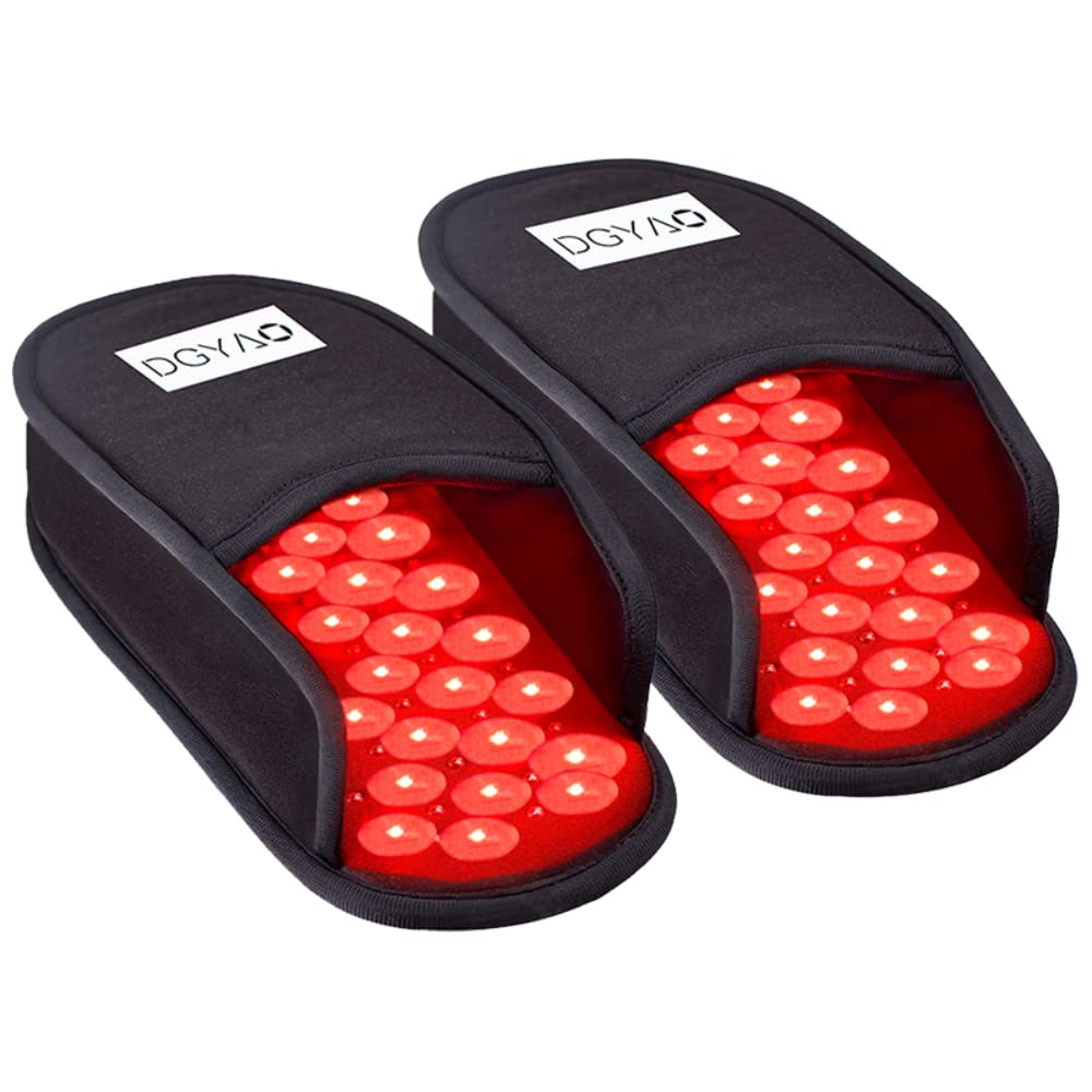 HAIYUE red light slipper with dual pads for full-foot treatment.