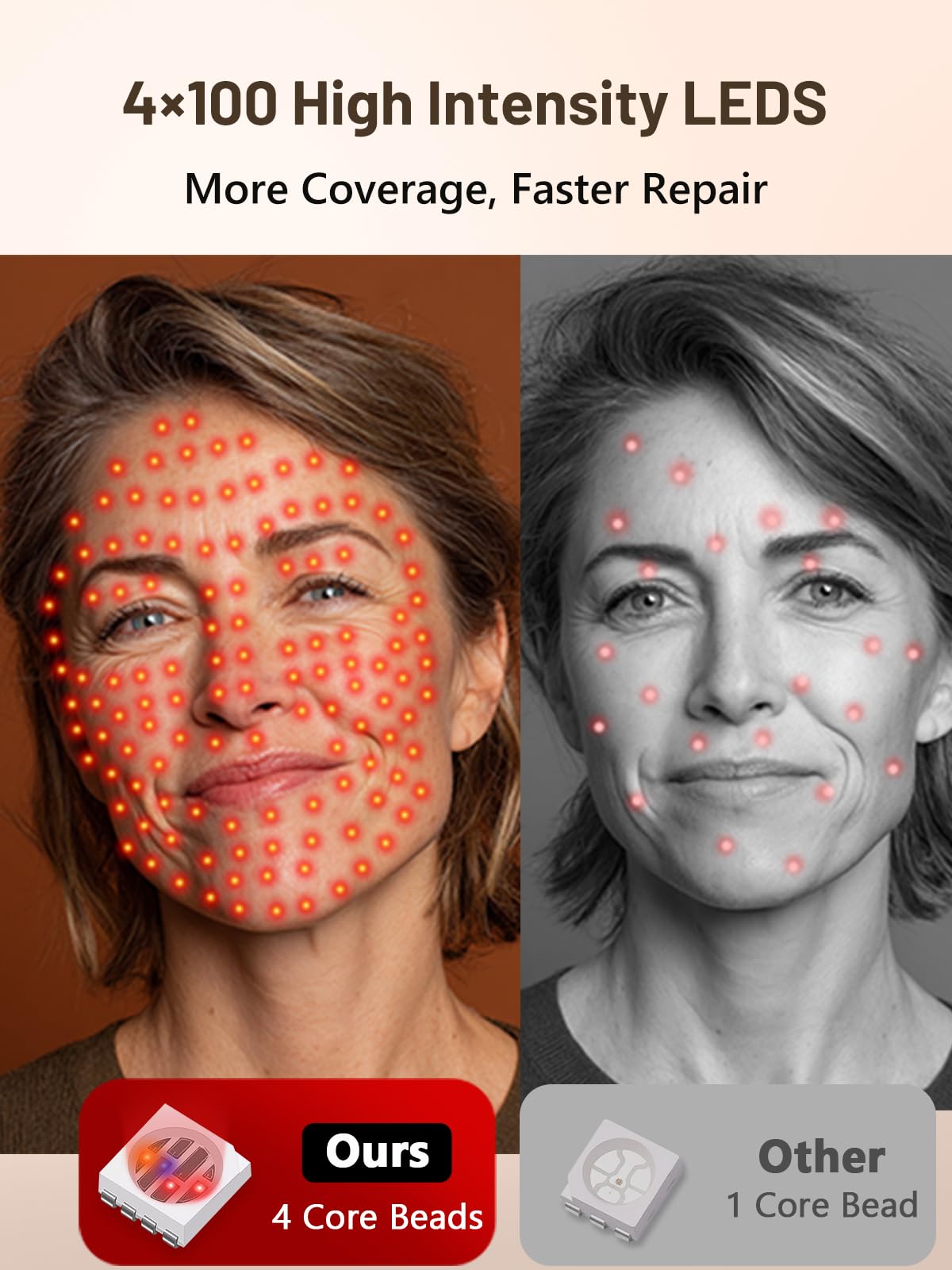 HALIDODO blue light mode on face mask for surface clarity