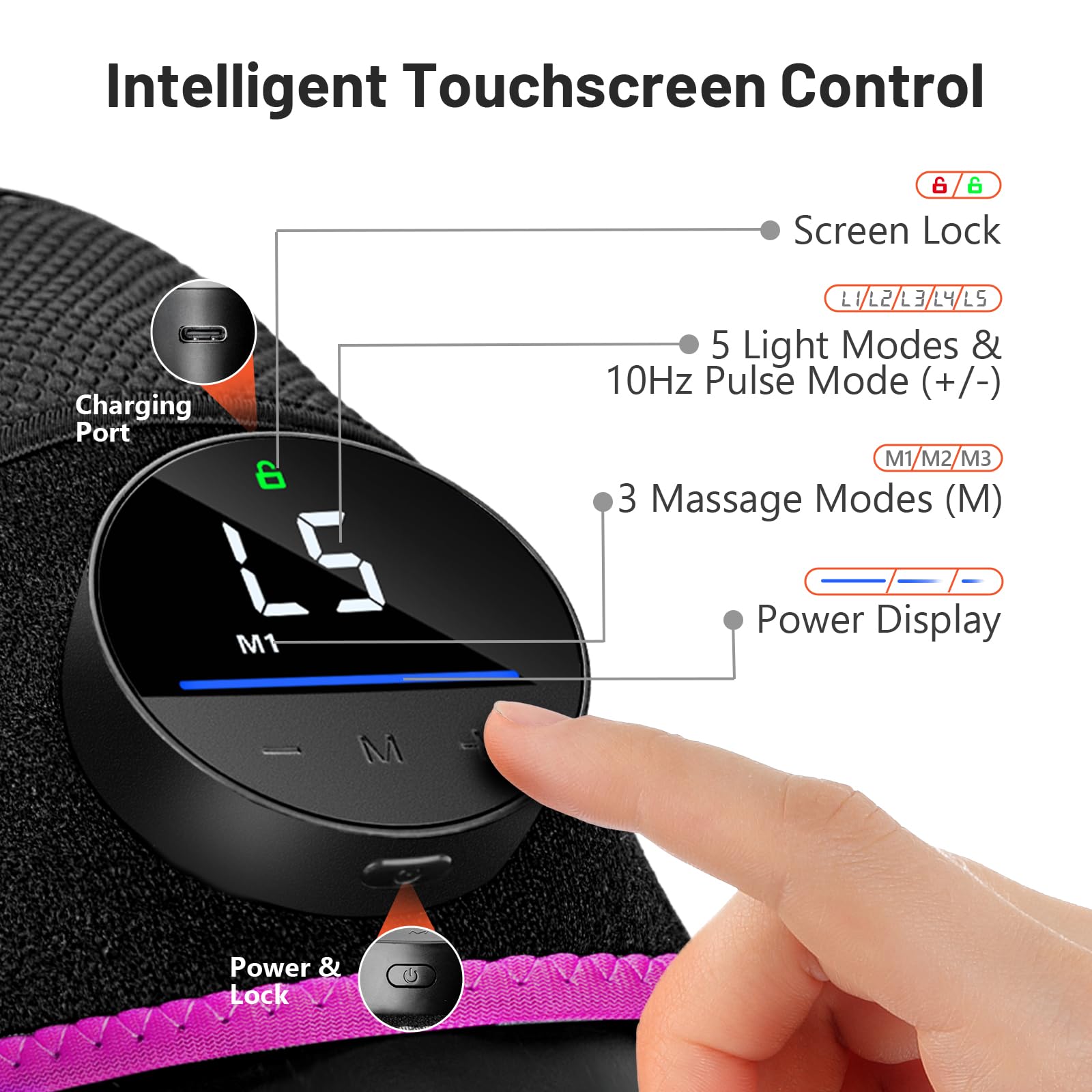 HALIDODO knee brace cordless design for convenient daily wear