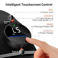 HALIDODO knee brace heat level icons indicating multi-level comfort options