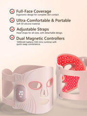 HALIDODO pink LED mask design offering convenient skincare