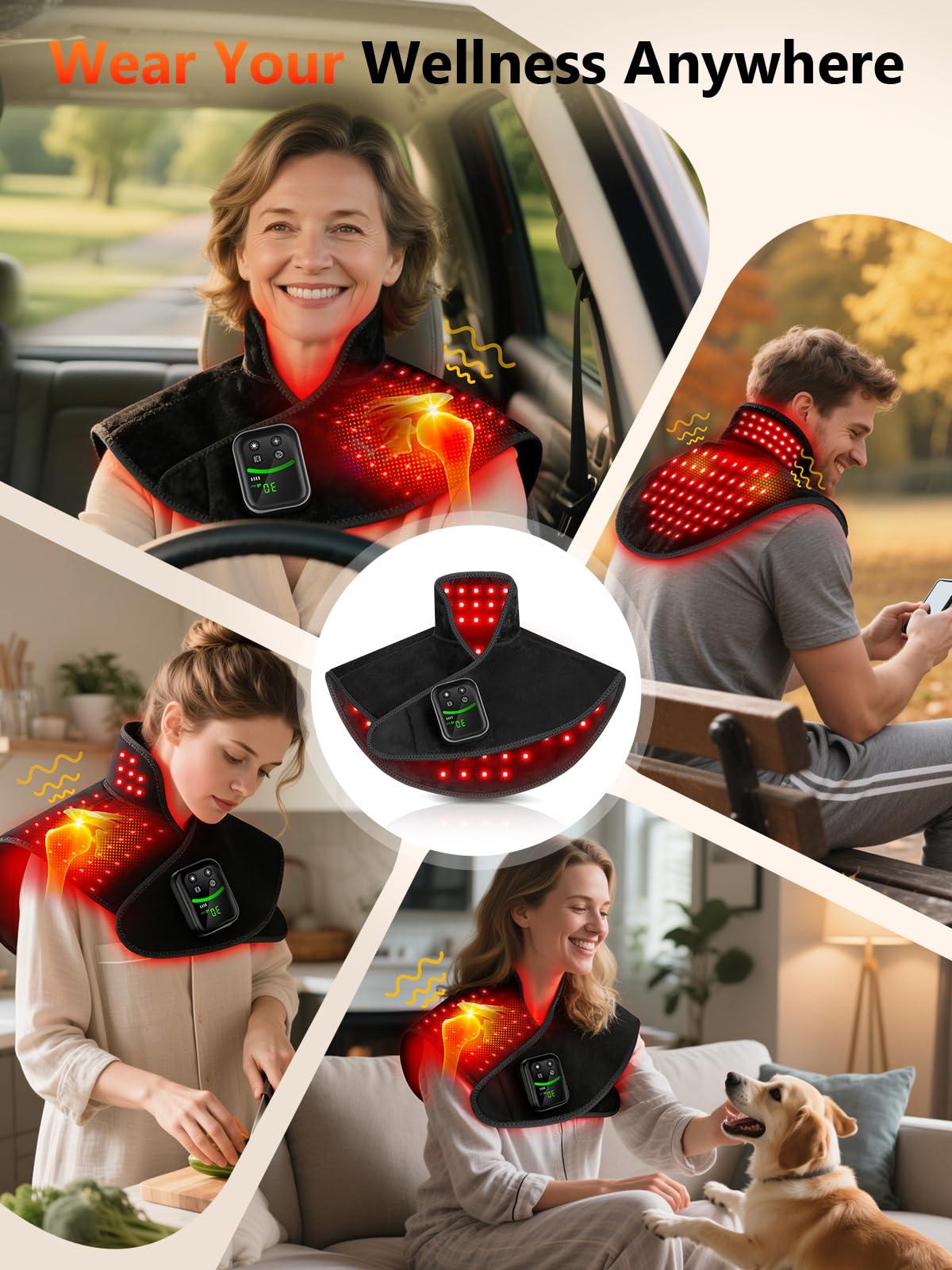 HALIDODO portable red light pad fits easily into home or travel routines