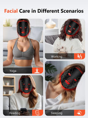 HALIDODO red light mask adjustable strap ensures a snug fit