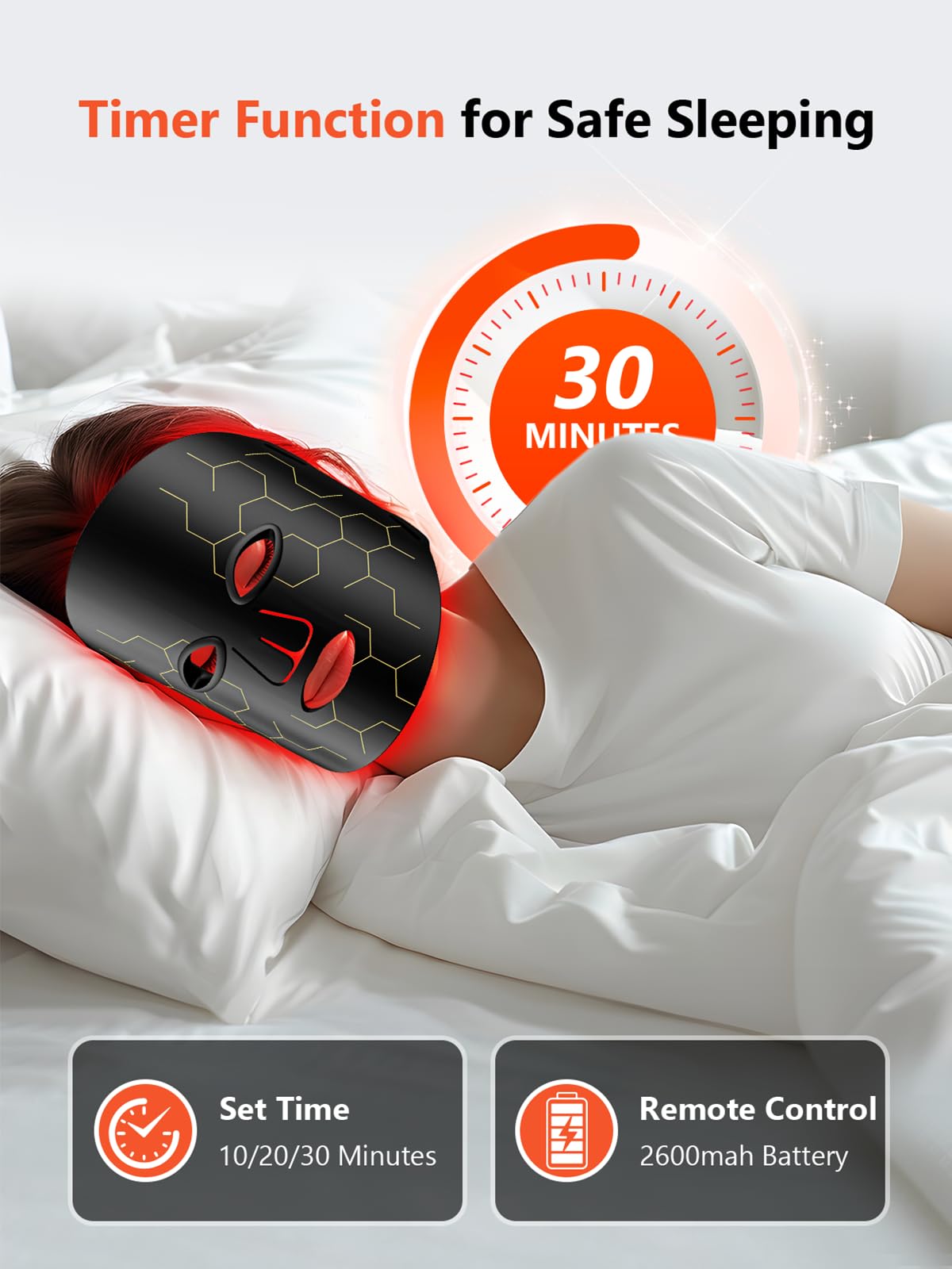 HALIDODO red light mask travel-friendly design fits in a bag