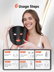 HALIDODO red light mask use during reading or yoga sessions