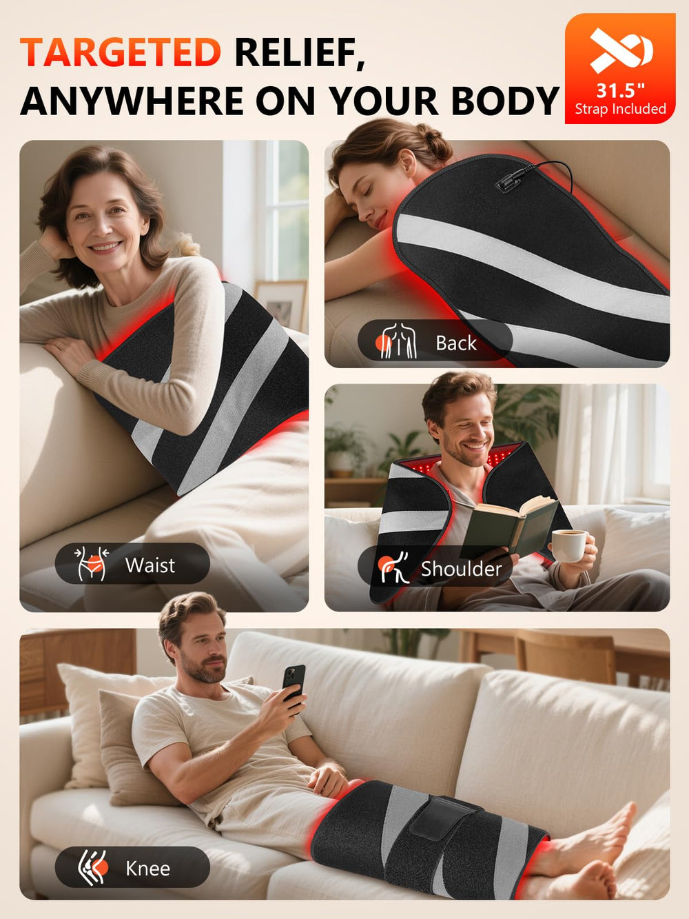 HALIDODO red light therapy mat for full body immersion