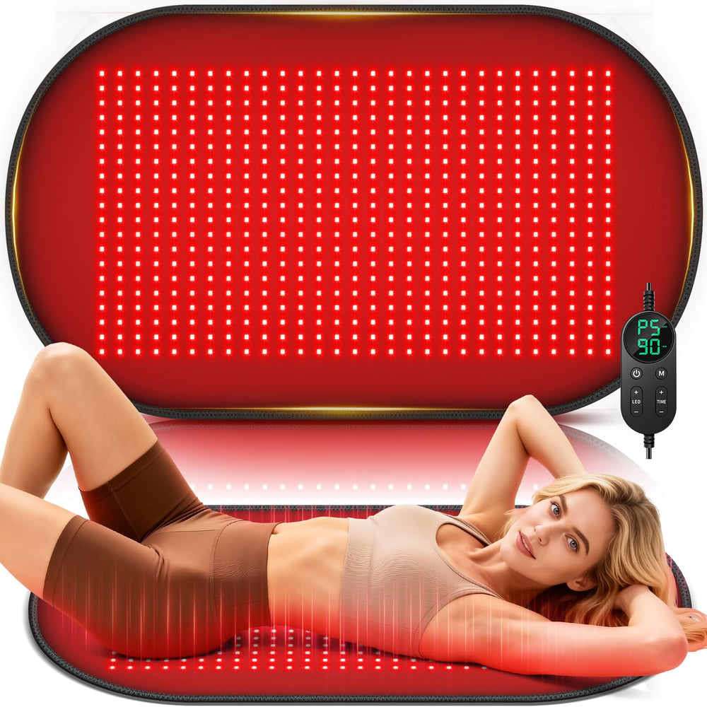 HALIDODO therapy mat in full-back coverage, delivering broad warmth for relaxation.