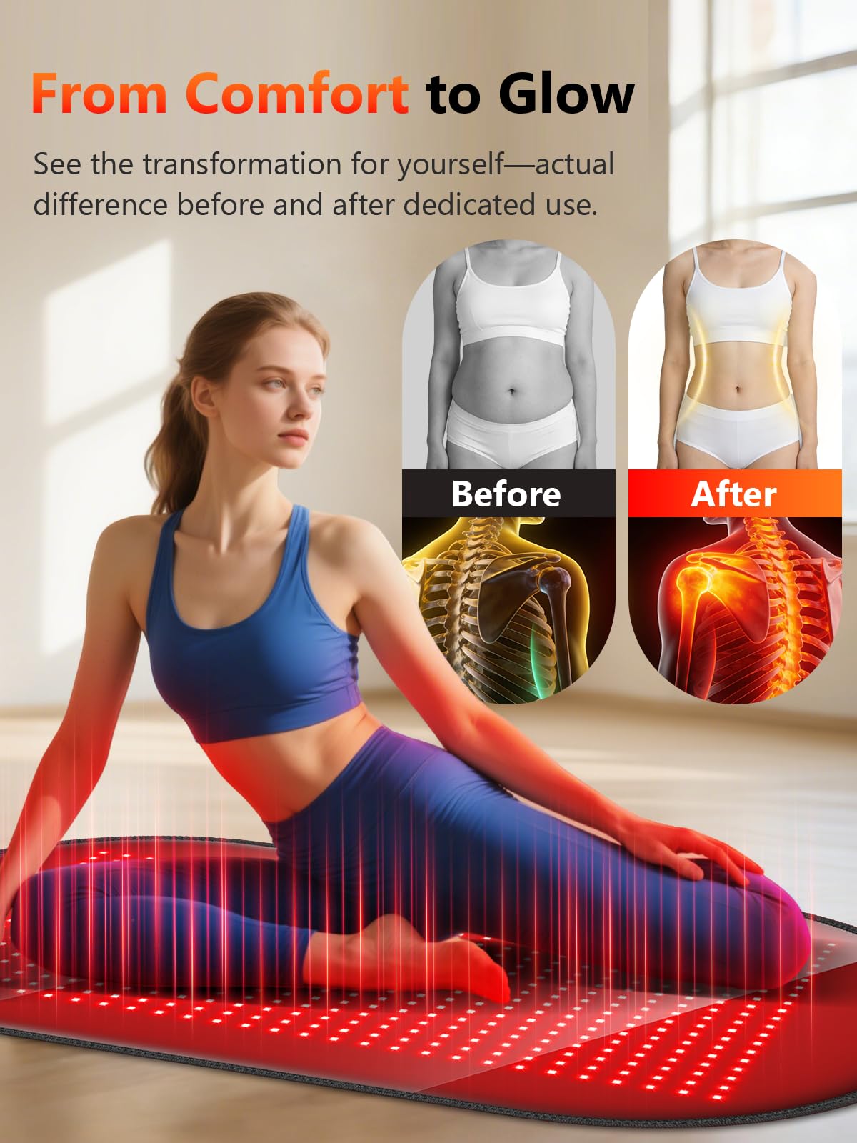 HALIDODO therapy mat with large surface area supports comprehensive body use.
