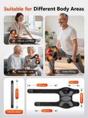 HALIDODO Upgrade Knee Brace cordless-controller enables easy operation