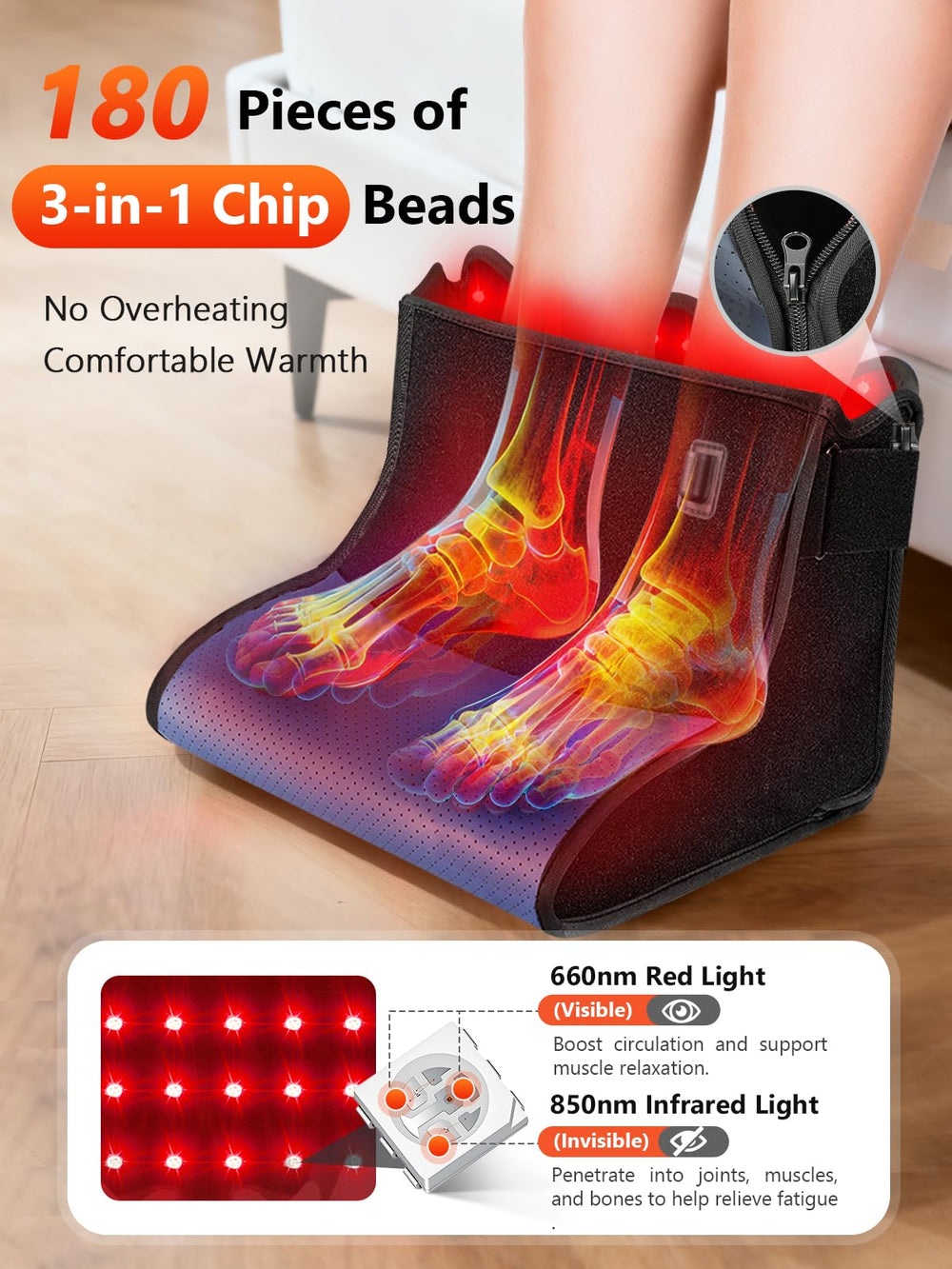 HALIDODO foot therapy controller display highlights timer and mode customization.