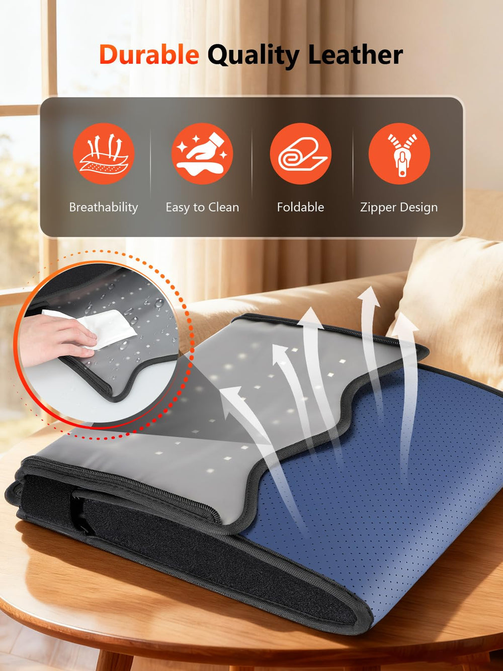 HALIDODO portable unit supports travel-friendly red light foot relief.