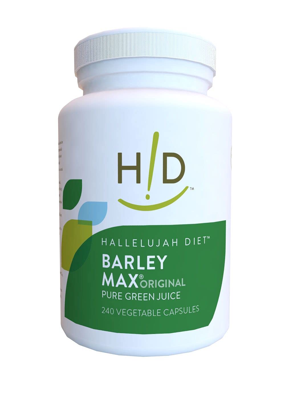 Hallelujah Diet BarleyMax bottle pour highlighting living nutrition for daily energy