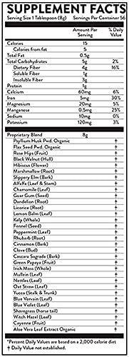 Hallelujah Diet Fiber Cleanse Powder canister highlights easy-to-mix soluble powder for daily use.