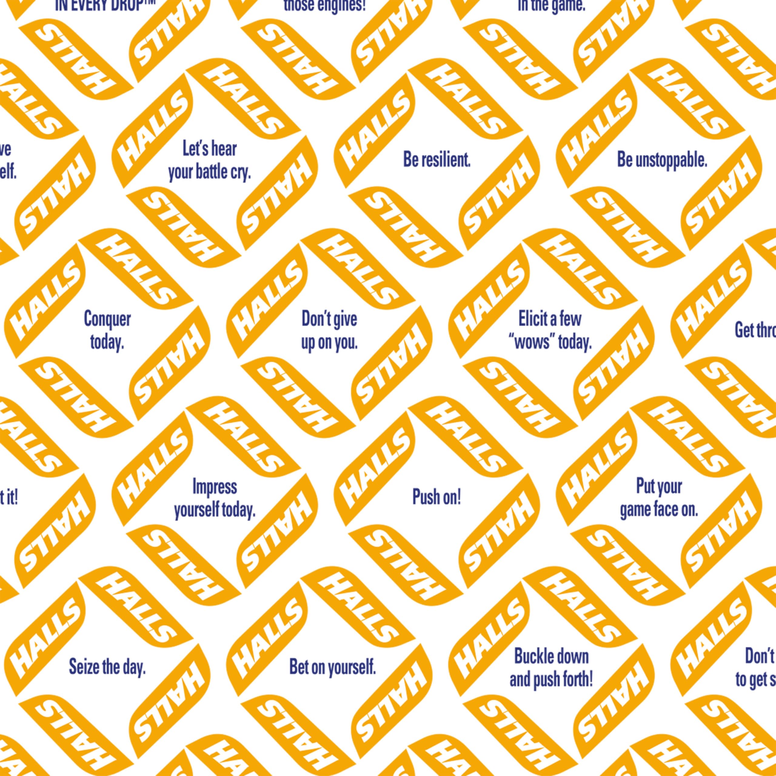 HALLS honey vanilla flavor close-up highlighting rich sweetness.