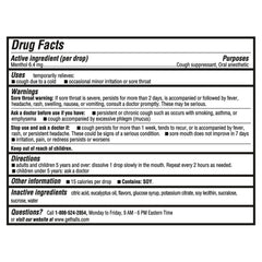 HALLS mentho-lyptus drops in hand for quick throat relief