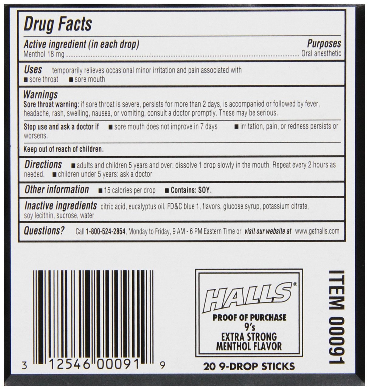 HALLS Relief Max Strength pocket sticks shown for on-the-go relief