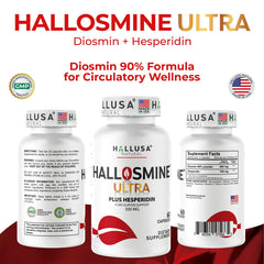 Hallusa Natural Vein Cream free tube, highlighting external leg care for daily routine.