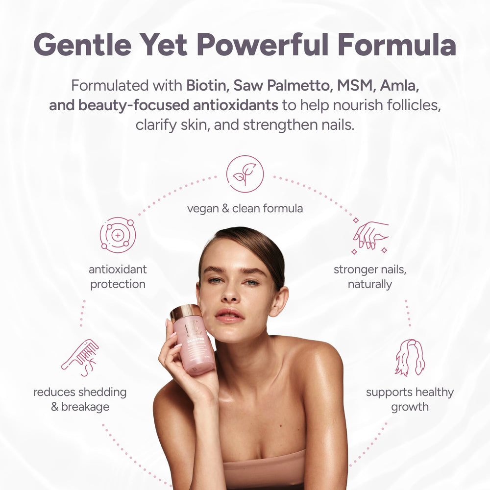Halo Beauty daily routine capsules image demonstrates simple two-capsule daily habit.