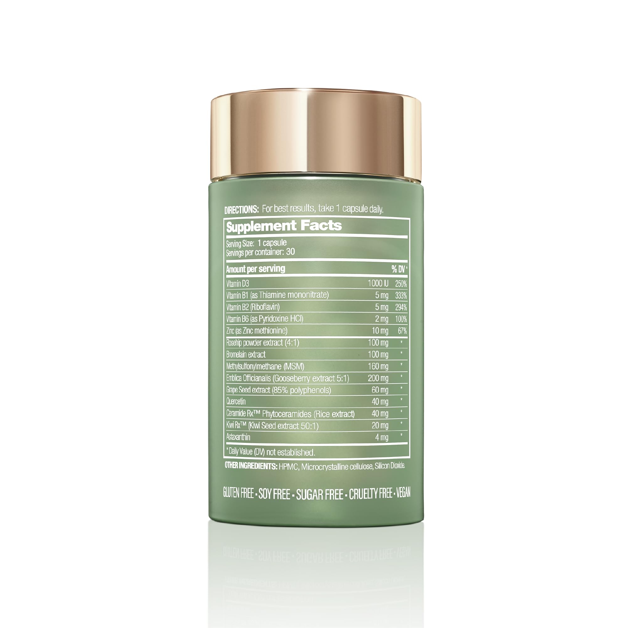 Halo Beauty Kiwi Seed Booster daily dose emphasizes easy routine