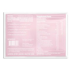 Halo Beauty woman taking capsules portrays daily wellness support during busy mornings.