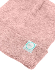 Halsa EMF Beanie fabric detail highlighting silver fiber weave.
