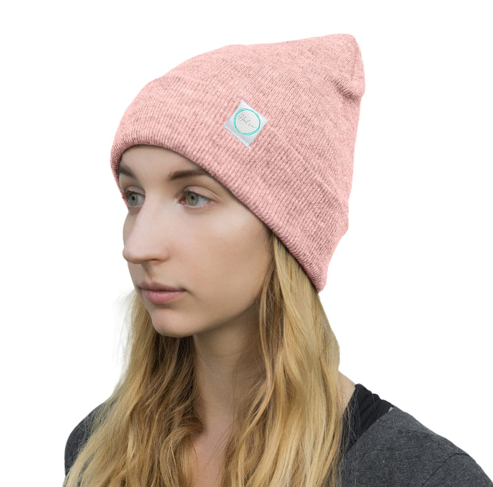 Halsa EMF Beanie with silver fiber interior for daily RF shielding.