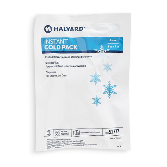 Halyard Instant Cold Pack 5x7 front view for quick, on-demand cold therapy.