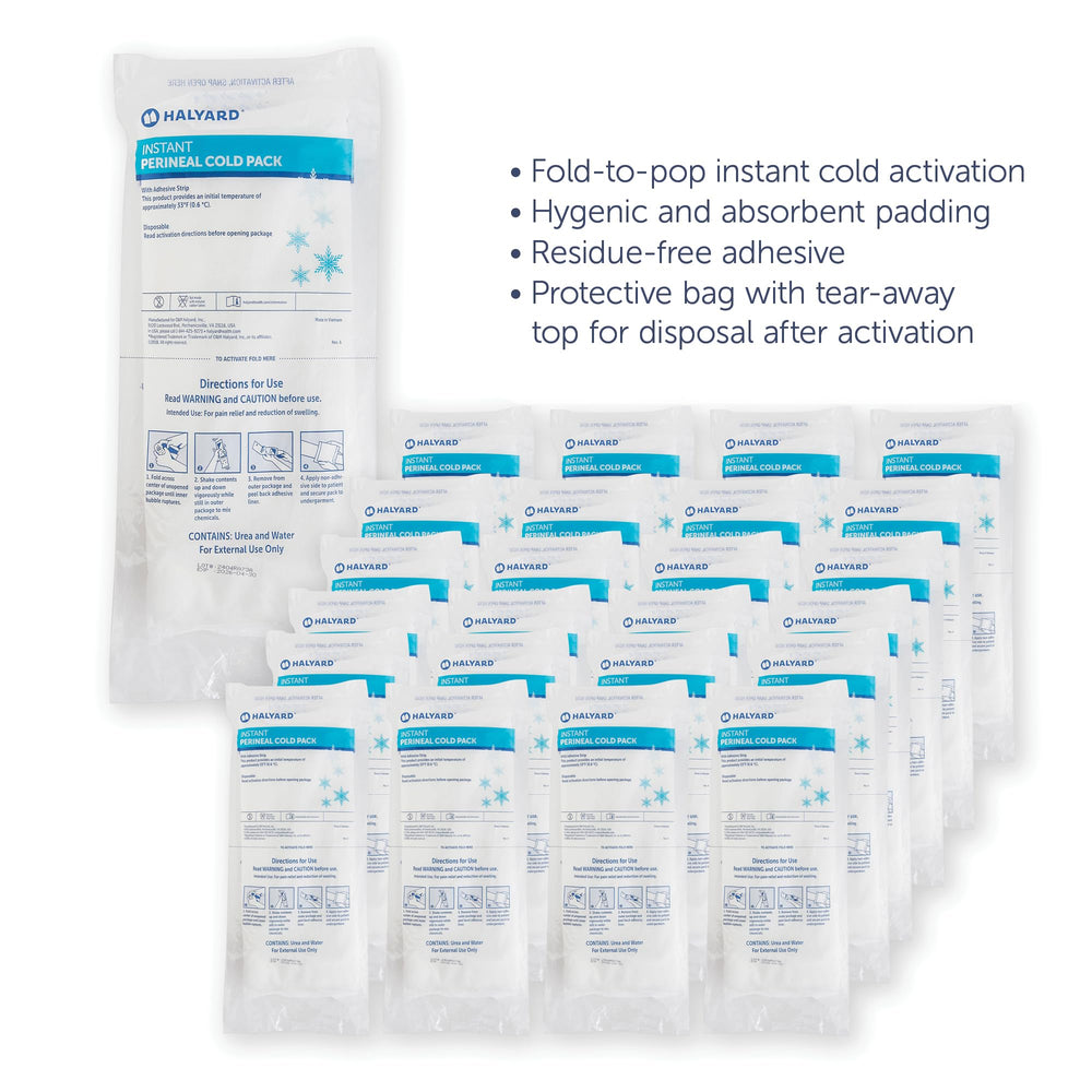 Durable, case-ready packaging keeps HALYARD packs organized.