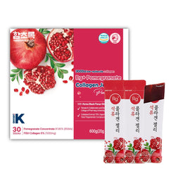 HAMCHOROK pomegranate collagen jelly packaging for on-the-go skin and hair care.