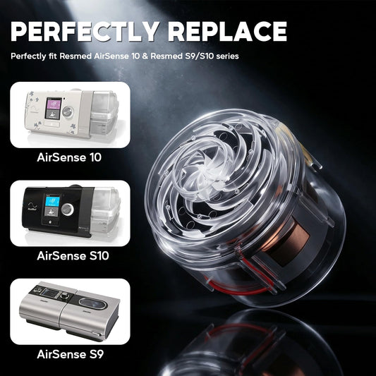 Hameisen CPAP motor side closeup showcases durable components for long-term reliability.